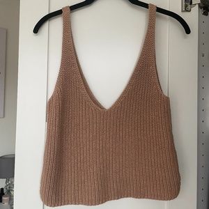 Intermix Knit Sweater Tank Top